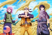 Naruto Uchiha Sasuke Kakashi Sakura 36/" x 24/" Large Wall Poster Print Anime #86