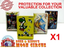 1X NINTENDO FAMICOM LARGE CIB GAME - CLEAR PLASTIC PROTECTIVE BOX - READ!