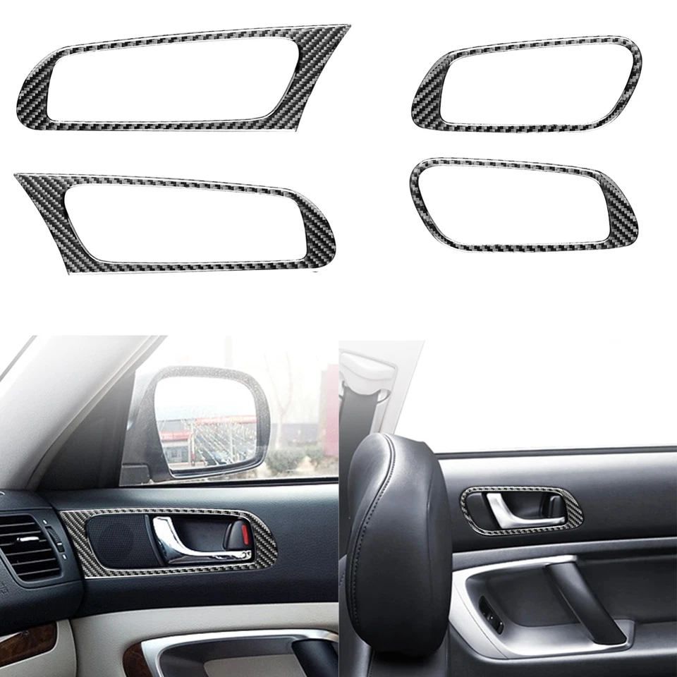 20Pcs Real Carbon Fiber Full Interior Kit Trim Cover For Subaru Legacy 2005-2009 - Image 4 of 4