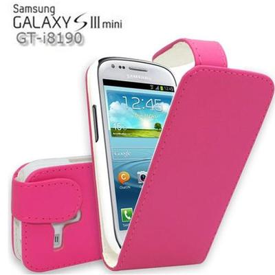 Flip Tasche für Samsung Galaxy S3 Mini I8190 Schutz Hülle Case Handytasche PINK