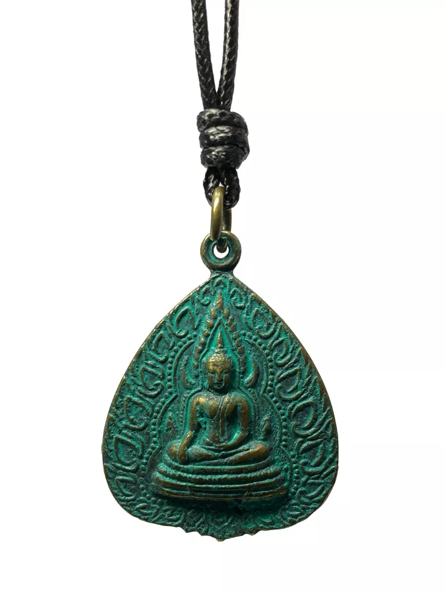Green shop buddha necklace