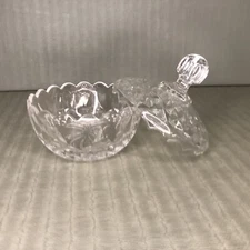 Blarney Crystal Covered Round Dish Vintage 1987 24% Lead Crystal