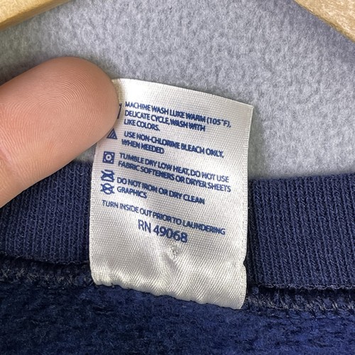 Vintage Authentic U.S. NAVY Sweatshirt Men's Small Blue Crewneck USA Military - Picture 11 of 11