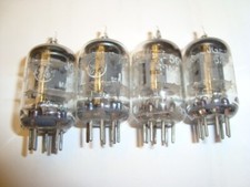 One Quad of military JAN- 5654 6AK5 Tubes, G.E.