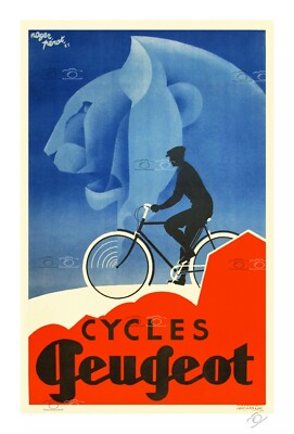 ALCYON VéLO/CYCLES Rpfr - POSTER HQ 50x70cm d'une AFFICHE VINTAGE