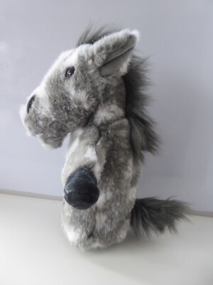 The Puppet Company grau silber weiß Pferd Pony Esel Plüsch Handpuppe RAR