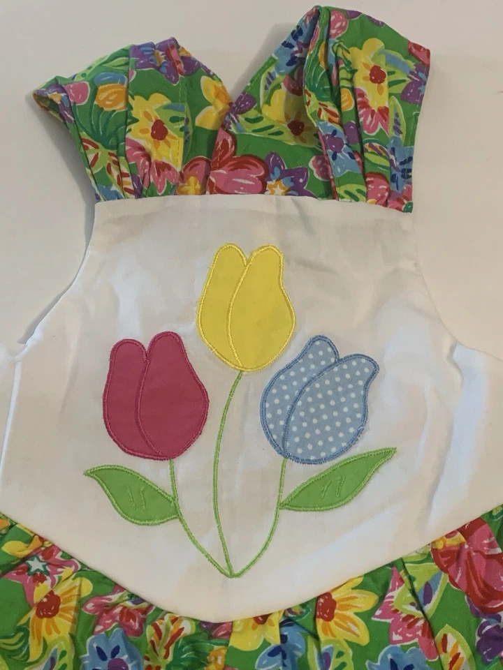 Mameluco Floral Bebé Primavera Tulipán Jardín Multicolor Una Pieza 12 Meses - Etiquetas Nuevas Foto 3 de 4