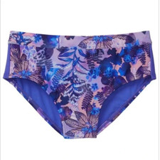 Athleta Girl Vacay Mode Swimsuit Bottom Mineral Floral Multicolor  Size L/12