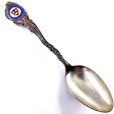 SHEPARD Sterling Silver 5.5" HARVARD UNIVERSITY Graduate College Souvenir Spoon