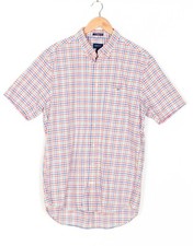 GANT THE BROADCLOTH GINGHAM Shirt Men Size L 41/42 16 Regular Fit Short Sleeve