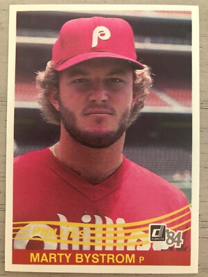1984 Donruss Baseball Card #259 Marty Bystrom Philadelphia Phillies NM/MT-MT