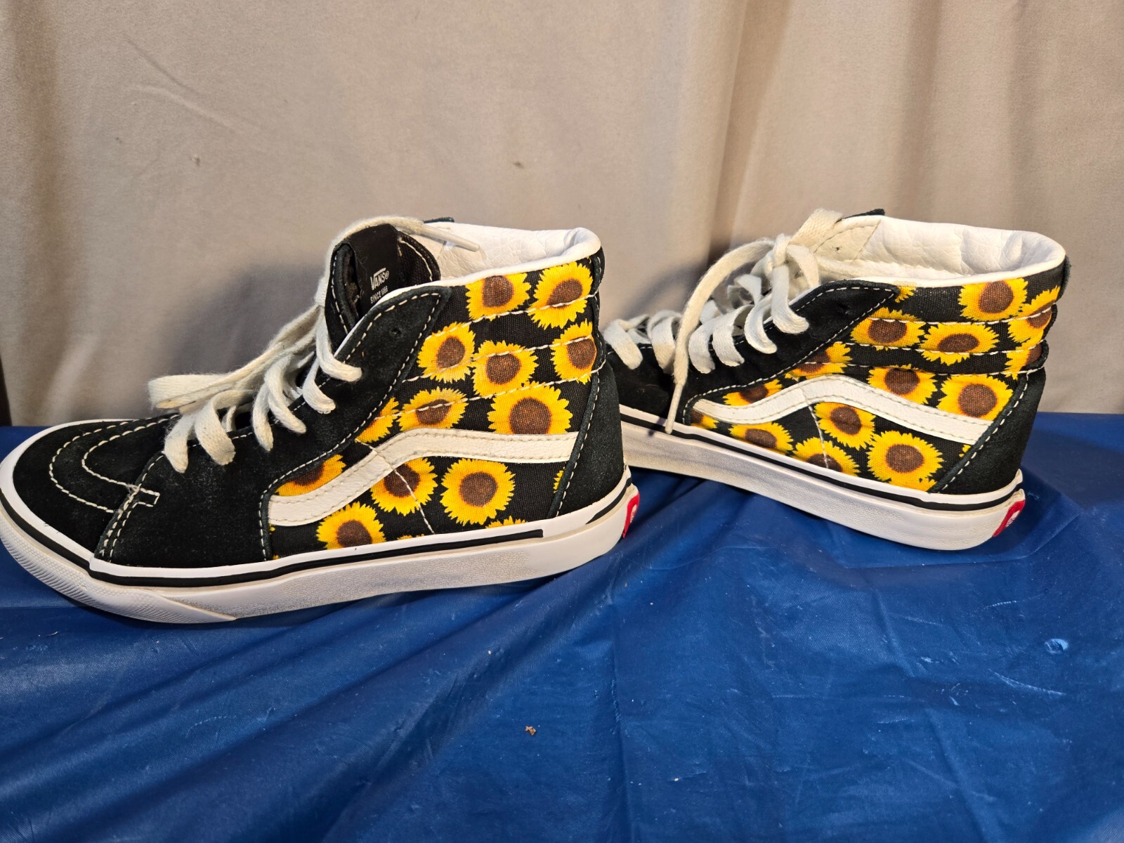 VANS Sunflower Customs Low Top Canvas Unisex Skate Shoes kids / juniors  2 thumbnail 5