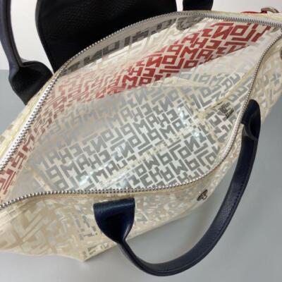 【関税・送料込み】LONGCHAMP TOTES Longchamp Le Pliage Surf & The City Canvas Medium Tote Blue