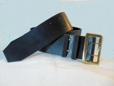 3.5" WIDE BELT, Black or Brown_Full Grain Bridle Leather SANTA_PIRATE_COSPLAY