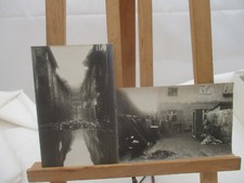 2 x Postkarte Echtfoto „Nürnberg Hans Sachs Gasse – Jahrhundert Hochwasser 1909“