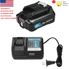 Replace Makita BL1021B 2000mAh Battery + DC10WD Charger 12V CXT BL1020B BL1041B
