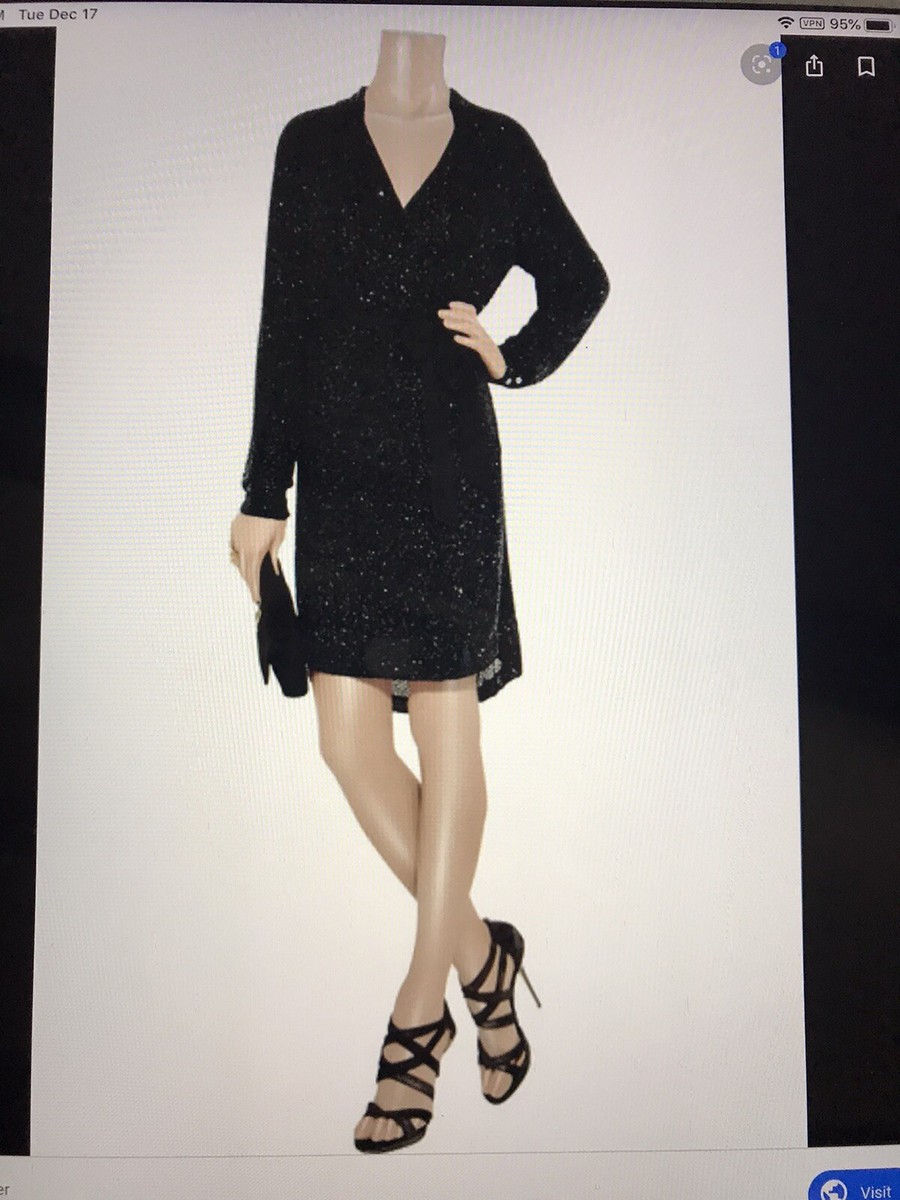 diane von furstenberg beaded dress Diane Von Furstenberg Pink Beaded 100% Wool Dress S – Ava & Iva main image 0
