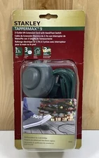 STANLEY Tapper Max 9 ft. Power Extension Cord Christmas Light Floor Foot Switch