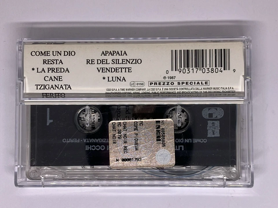 Litfiba 12/5/87 (Aprite I Vostri Occhi) - MC7 Musicassetta nuova non sigillata - Immagine 2 di 3