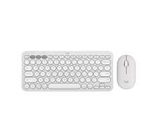 LOGITECH Pebble 2 MK380 Wireless Keyboard & Mouse Set - Off white