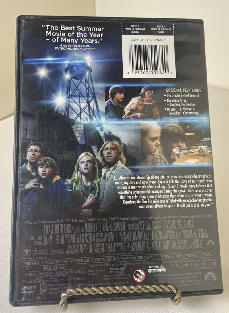 Super 8 - DVD - 2011 - Directed by JJ Abrams & Produced By Steven