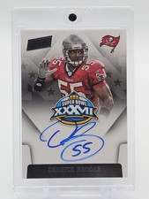 DERRICK BROOKS 2015 PANINI SUPER BOWL XXXVII AUTO #SBXXXVII-DB Q1670