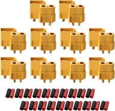 10 Pairs XT60H XT 60 Male Female Bullet Connector Plug for RC Car Boat LiPo