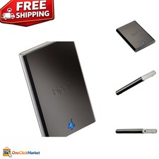 Ultra-Lightweight 1TB External Hard Drive - USB 2.0 Black Storage with Case
