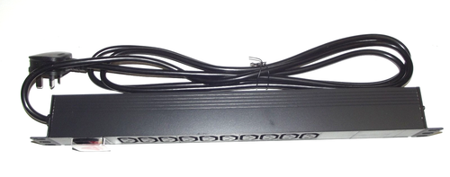 10 way IEC C13 PDU to UK 13A 1U 19" Horizontal Rackmount Power Distribution Unit - Picture 4 of 6