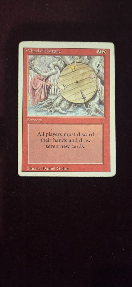 Wheel Of Fortune In Individual Magic: The Gathering Cards for sale