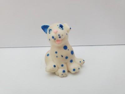 Vintage My Little Pony Puppy Lil Litters Dalmatian Dots Mini Blue Ear 1  Figure