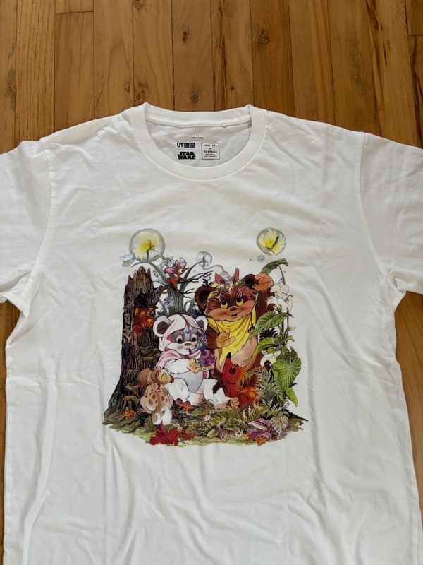 UT Uniqlo Star Wars Ewoks Master Of Graphics Jun Takahashi T-Shirt Large Rare