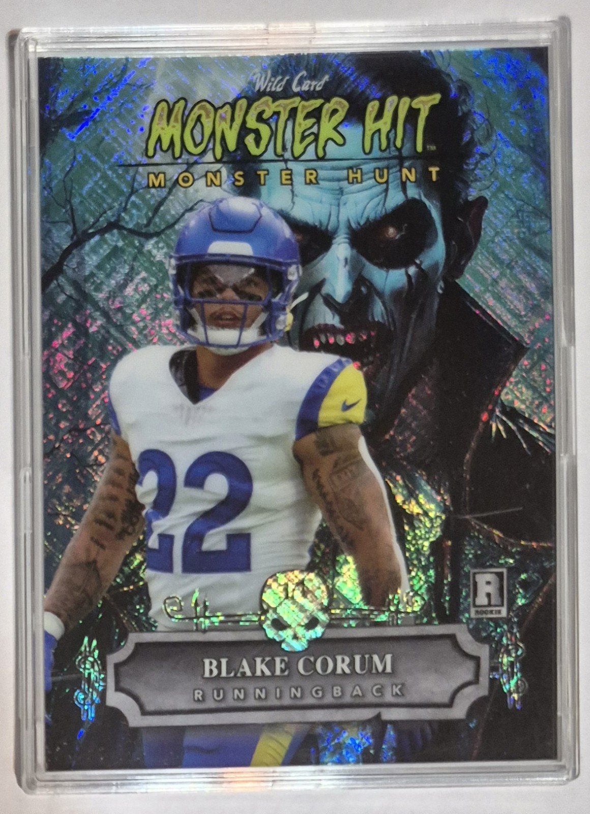 Blake Corum Wild Card Haunted Hits Monster Hunt Promo Monster Hit Witch #BC Base