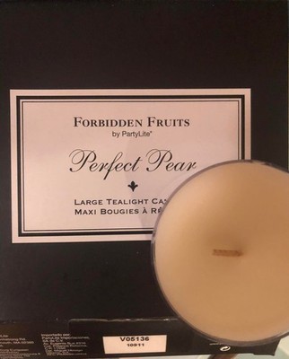 PartyLite Maxi-Teelichter, Verbotene Früchte ''Perfect Pear'',  4 Stück,  NEU/OVP