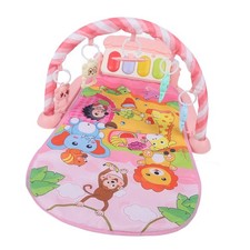 Baby Piano Activity Gym Music Play Mat Developmental Toy Pink 