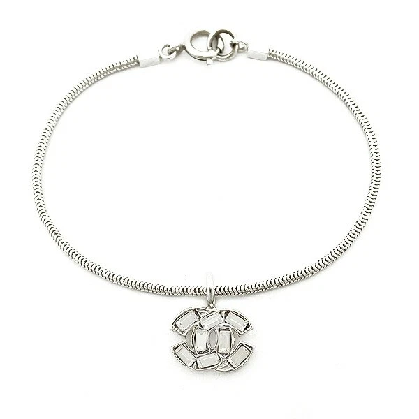 Bracciale Chanel Coco Mark con strass modello 2001 0 6 x 0 8 pollici 