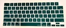 MOSISO Silicone Keyboard Cover Skin Apple MacBook Pro 16" M2 M3 M4 Teal Green