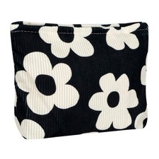 Cute Makeup Pouch for Women Flower Small Make Up Bag for Purse Zipper Initial...