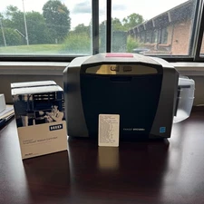 Fargo DTC1250e ID Card Thermal Printer w/ 2 Brand New YMCKO Ribbons