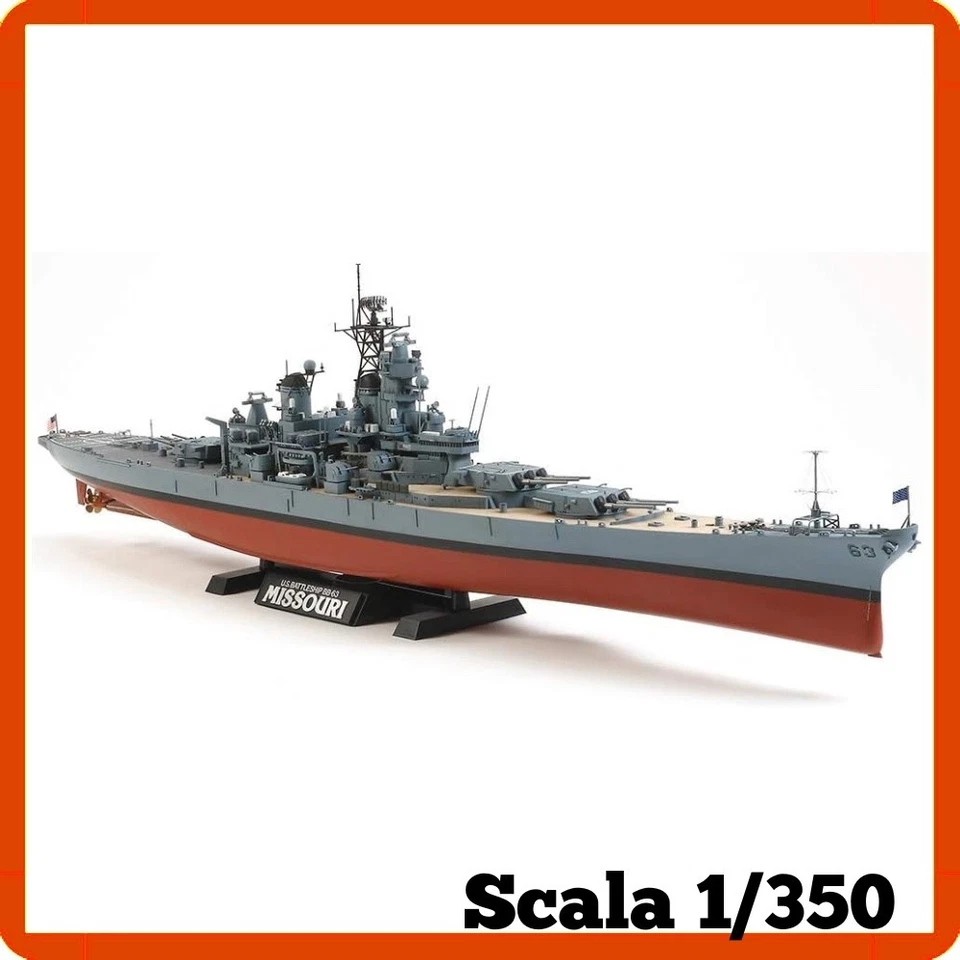 Modellismo statico navale militare model kit modellino Tamiya Missouri 1/350 - Immagine 2 di 4