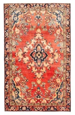 4'0" x 6'7" Vintage Hand Knotted Area Rug Traditional Oriental Wool Carpet