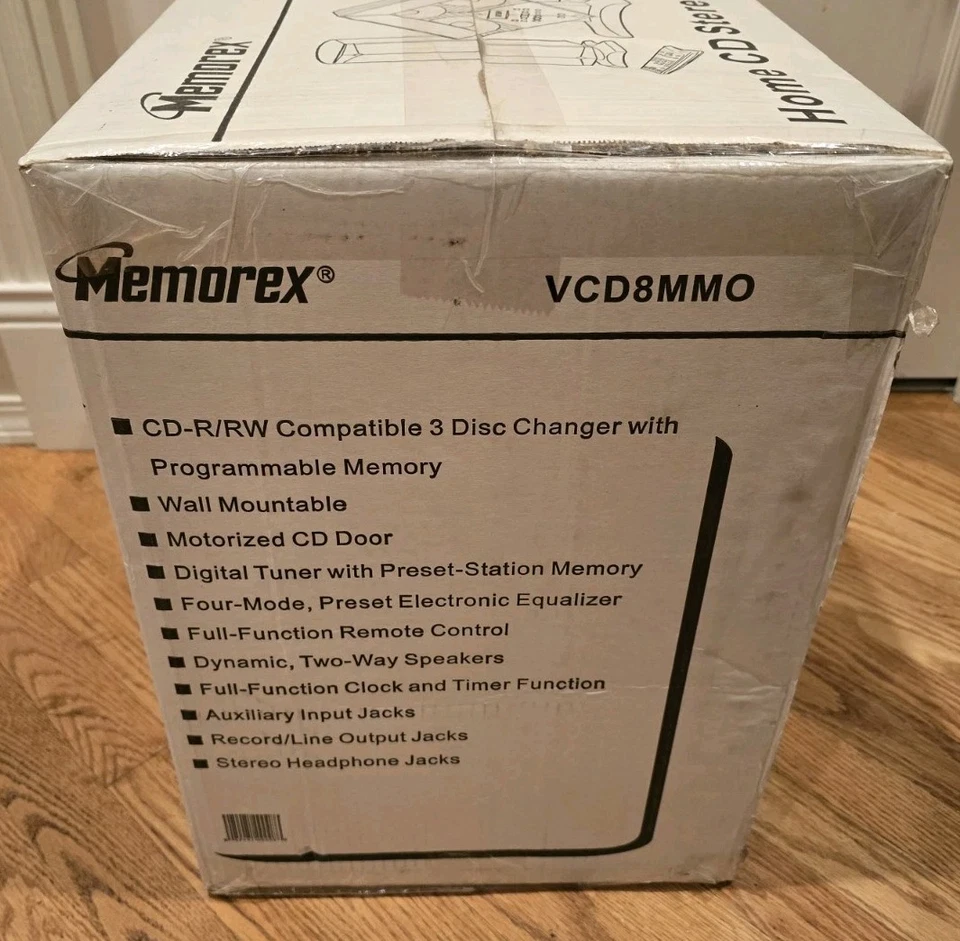 NUEVO Memorex VCD8MMO Home CD Sistema Estéreo Reproductor 3 Discos Radio Set Modelo VCD8MM0 Foto 3 de 3