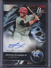 2023 Bowman Platinum #TOP-37 Jimmy Crooks III Top Prospects Autographs