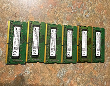 x1 Micron 8GB DDR4 RAM SO-DIMM PC4-2666V 260-Pin Non-ECC MTA8ATF1G64HZ-2G6E1