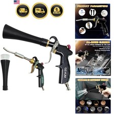 Air Blow Gun Car Interior Cleaning Tool High Pressure Detailing Dusting Nozzle