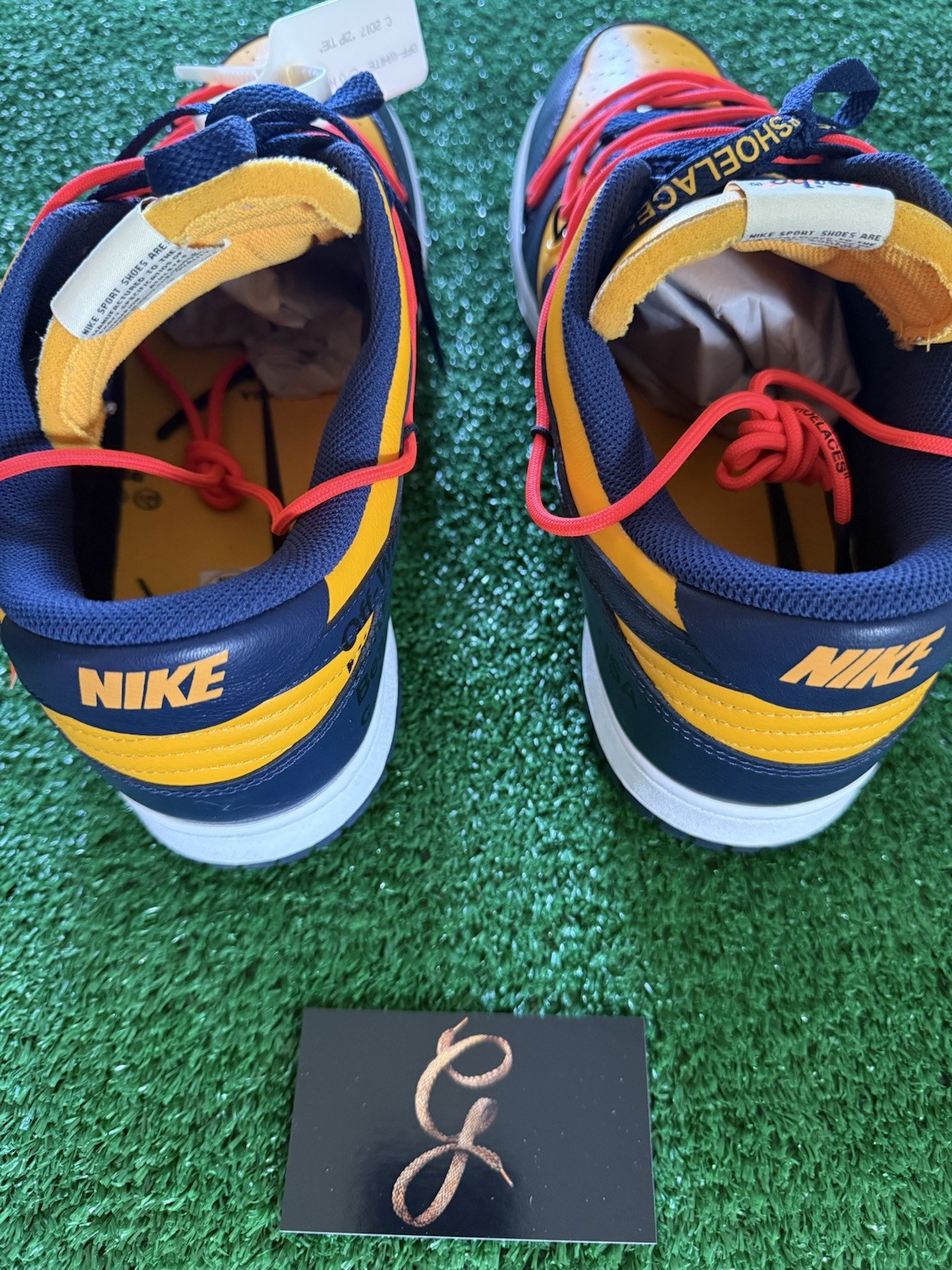 OFF WHITE X NIKE ✅Taglia 13 Nike Dunk Low x OFF WHITE University Go