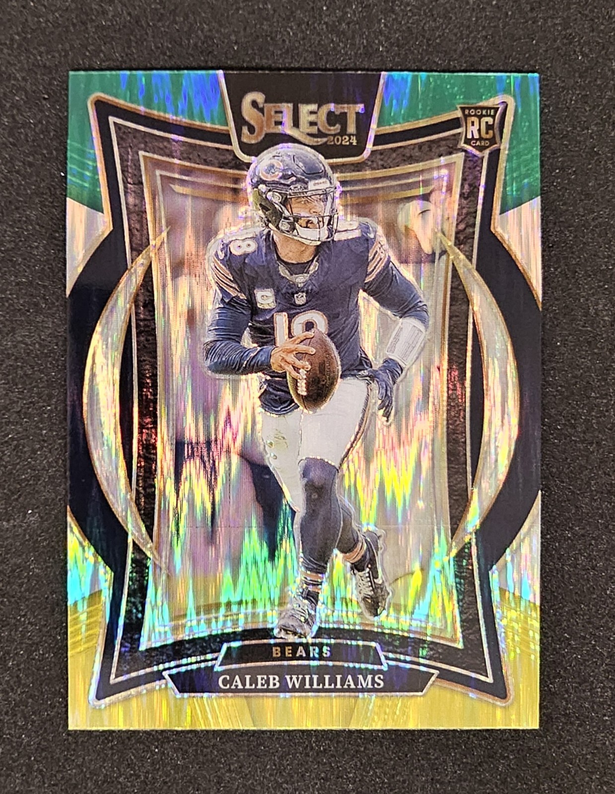 2024 Select Football RC Caleb Williams Concourse Green & Yellow Shock