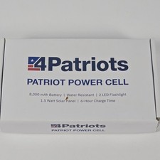 Patriot Power Cell: Portable Solar Power Bank Rechargeable External Battery ...