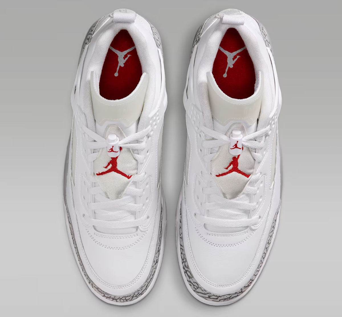 Jordan Spizike Low Shoes White Red Cool Grey Wolf Grey Men's