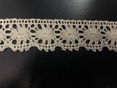 10  Y Natural Cotton Crochet Clunny Scalloped Trim Lace  1  SHIP FROM USA